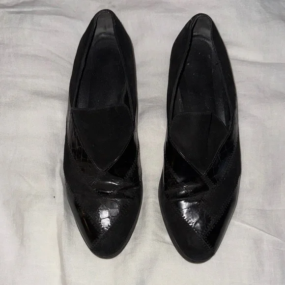 🖤🖤🖤ROBERT CLERGIE PARIS  Black FLATS loafers 38 - Picture 4 of 10